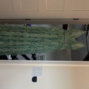 B Darlin Green Maxi Dress
